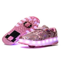 Zodanni Dječji tenisice Svjetlosne klizačke cipele LED svjetlosni treneri Ležerni poklon USB punjenje