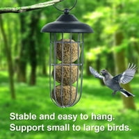 Yozhu hranilica za ptice, vjeverica metalni metalni hranilica za ptičje ptičje ptice Automatski viseći