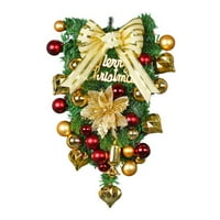 Božićni vijenac s božićnim kuglima Pine konusi Berry luko Artificial Garland Dekoracija za trgovinu