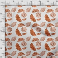 Onuone pamuk poplin tkanina od narančaste blok zanatske projekte Dekor tkanina Štampano od dvorišta
