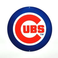 Chicago Cubs Circle 12 čelični znak