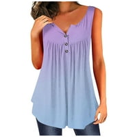 Fnochy ženski bluze i vrhovi čišćenje ljeta Veliki modni ležerni ispis pulover majica bez rukava majica