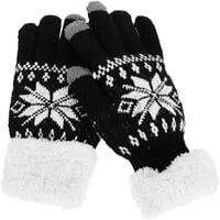 Iaknjing Pairs pletene rukavice zimske tople rukavice plišane rukavice zadebljane pune prste za muškarce,