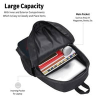 Putnički ruksak za laptop za školski rad, Fantasy Dark Demon Print Velike kapacitete Bookbag Putni torbe