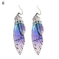 Šarene leptire na minđuše za oblikovanje krila Žene Simulacije Rhinestone Gense HOURINGS nakita