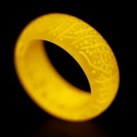Svjetlosni prsten u tamnoj smoli prstenovi poklon za djecu Muškarci Žene Veličina 6- za žene Muška igračka