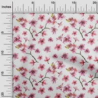 Onuone pamuk poplin magenta tkanina akvarel cvjetni šivaći materijal ispis tkanina sa dvorištem široko