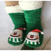 Lacyhop ženske zimske papučene čarape protiv klizanja