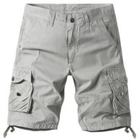 JSAierl Teretne kratke hlače za muškarce Casual Pure Boja na otvorenom Pocket Beach Rad Veliki i visoki
