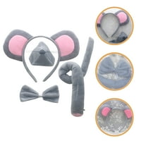 Besponzon set kostim miša postavljen miše uši za glavu za glavu djeca miša nos rep kravata