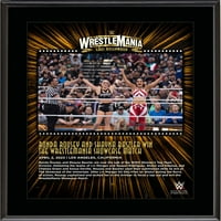Ronda Rousey & Shayna Baszler WWE 10,5 13 Wrestlemania noć sublimirana plaka