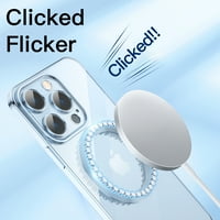 Magnetska jasna futrola za iPhone Pro, mekani silikonski udarni jastuk protiv ogrebotina ne-žuta poklopac