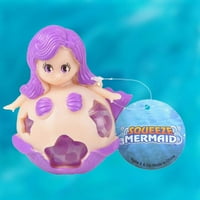 Squeezy sirena perla od 6, 3. Squishy i stiskastina perla sirena u obliku svijetlih boja - savršena