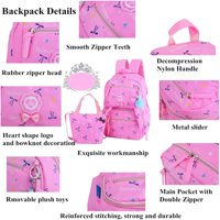 Backpack setovi u Bowknot-ovoj školskoj torbi za školske torbe za studente-ljubičaste