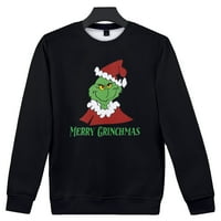 Božićna dukserica Grinch Xmas Top Dug rukav pulover