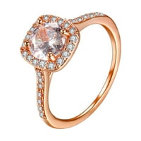 Frehsky Rings Women Rose Gold Prsten Bijeli rivestone vjenčani nakit prstenovi veličine 6-9