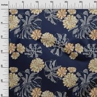 Onuone Georgette viskoza tamnoplava tkanina cvjetna sa linije tkanine za šivanje tiskane plafne tkanine