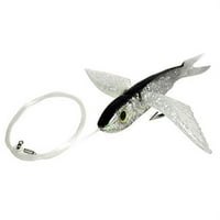 Magbay mamca 8 crna i srebrna leteća riba riba - mahi, tuna, wahoo mamac