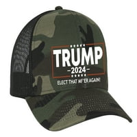 Trenz košulja Politička izabrana da je MF'er ponovo Trump izvezena kamionska mreža snapback hat-vojska-crna