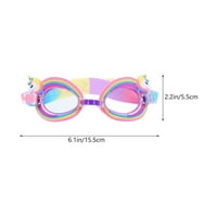 Lijepa djeca plivajuće naočale i zaštitne naočale za zaštitu od UV-a