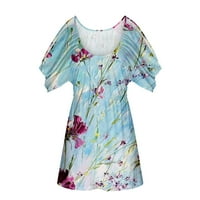 Ženska ljetna majica za bluze Clearence Ležerne prilike za ispis V izrez kratki rukav s ramena The The