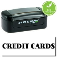 Slim pre-inked kreditnih kartica sa crnom tintom