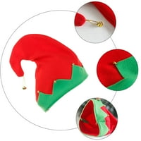 Frcolor Elf Hat Božić Santa Costume Party Headdress Cosplay Xmas Felt Cap Headwear Funny Kids Reds Pribor