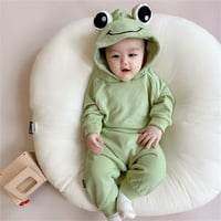 fvwitlyh baby boy pletene odjeće za bebe slatki životinjski kombinezon 3D pidžama dugih rukava Zip Romper