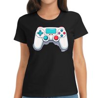 Cartoon Game Pad Gamer Gaming Poklon Ženska grafička majica kratkih rukava - Modni i udoban ljetni vrh