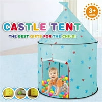 CMGB Princess dvorac Play TENT, dječje sklopive igre TENT igračka za kuću za unutarnju i vanjsku upotrebu-ružičasta