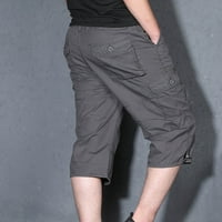 Teretne hlače za muškarce Izlećenje ispod $ radne odjeće Tanak multi džepni patentni zatvarač ravne