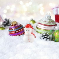 Božićne ukrase za božićnu minijaturnu statuu, mini smola Božićni snjegović ukras DIY božićni ukras Božićni