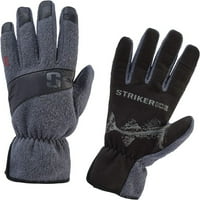 Rovkeav Muške tople tehnologije Touch Fingertip Fleece Vožnja rukavicama, siva crna, XX-Large
