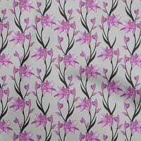 Onuone pamučne kambrične ružičaste tkanine cvjetni retro obrtni projekti Dekor tkanina tiskano od dvorišta