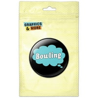 Sanjavanje Bowling Blue Pinback gumba za pin