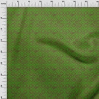 Onuone pamučne kambric zelena tkanina Batik šivaće tkanina od dvorišta otisnuta DIY odjeća široko-f8