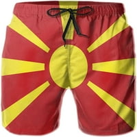 Muška zastava Makedonije Kuhanje kupaca Brzo suho ljeto Surf Plaže Kratke hlače sa džepnim crtežom S-3XL