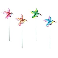 -Kuuka Garden Metal Hummingbird plug-in vanjski gvožđa Ornament Garden Cvijet krevet Dekoracija biljke
