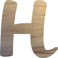 Drveno pismo Neoslaženo H, Drvni zanat 8 '' Visoka abeceda A-Z pismo