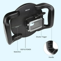 XTGP kamera Dual ručka kupola vodootporna futrola zaštitna futrola vodootporna zamena 180 ° širokokutna