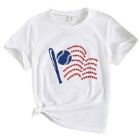 Dječji dječaci Djevojke Baseball Prints Majica kratkih rukava