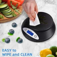 Digitalna kuhinjska ljestvica sa zdjelom hranom za kuhanje pečenje i mršavljenje Kuhinja Back-Lit LCD