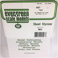 Evergreen skala model plastičnog pločica pločica duboko utor tipa veličine pločica utor širine Model