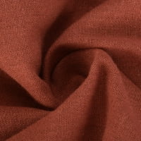Clearance Labavi u boji visoki struk ženske ležerne cvjetne tiskane struke duge hlače sa džepom crvene