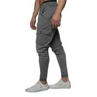 Cara Lady Muška Ležerna moda Multi džep Jednobojno Trend za crtanje Sportske hlače Gragi m