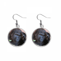 M Animal Chimpanzee Ear Dansle srebrne kapi Nakit nakita