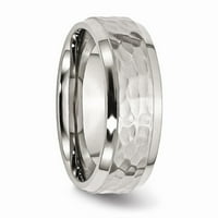 Bijeli prsten od nehrđajućeg čelika vjenčana u komforu