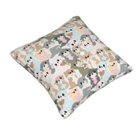 Slatki crtani vidter bacač jastučnici Kućni dekor Ugodne prekrivače jastuka za krevet na kauč na razvlačenje