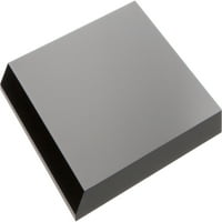 Plymor Black akrilni kvadratni displej, 5 W 5 D 0.375 H, od 12