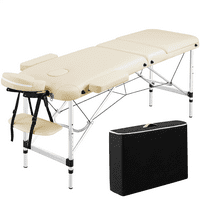 TopeakMart Fold Podesiva masaža Tabela za prijenosni salon Spa centar sa ručnom paletnom kremom
